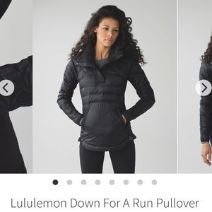 Lululemon down for a run pullover